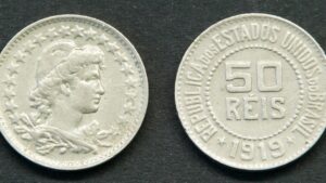 Бразилія 50 рейсів - 1919 рік - Зображення 1