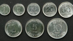 Бразилія набір монет 1986-1988 років - Зображення 1