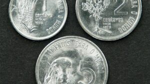Бразилія набір монет 1975 року - Зображення 1