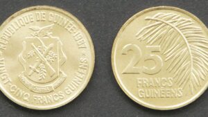 Гвінея 25 франків - 1987 рік - Зображення 1