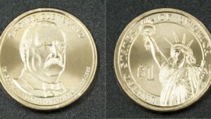 США 1 долар - 22 президент Гровер Клівленд (1885-1889) - 2012 рік - Зображення 1