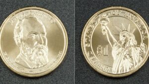 США 1 долар - 20 президент Джеймс Гарфілд (1881) - 2011 рік - Зображення 1