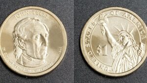 США 1 долар - 10 президент Джон Тайлер (1841-1845) - 2009 рік - Зображення 1