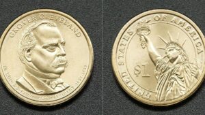 США 1 долар - 24 президент Гровер Клівленд (1893-1897) - 2012 рік - Зображення 1