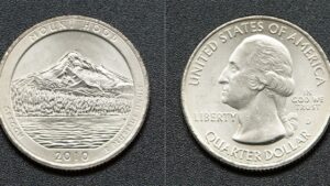 США 25 центів - Національний ліс Маунд Худ - 2010 рік - Зображення 1