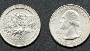 США 25 центів - Національний парк Олімпік - 2011 рік - Зображення 1