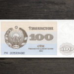 Банкнота Узбекистан 100 сум - 1992 рік - аверс