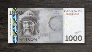 Банкнота Киргизстан 1000 сом - 2010 рік - аверс