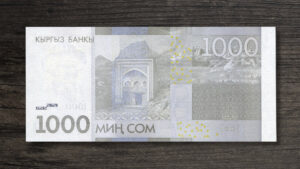 Банкнота Киргизстан 1000 сом - 2010 рік - реверс