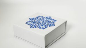 Футляр для срібних монет України білий - зачинений