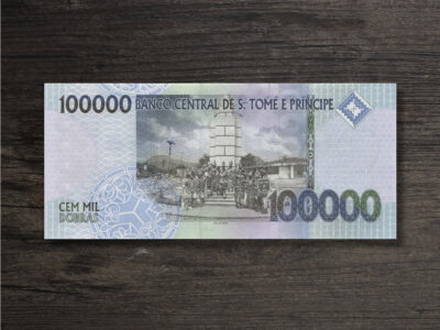 Банкнота Сан-Томе і Принсіпі 100000 добр - 2013 рік - реверс