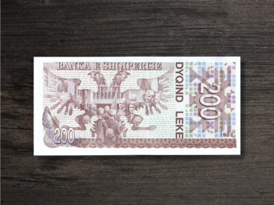 Банкнота Албанія 200 леків - 1994 рік - реверс