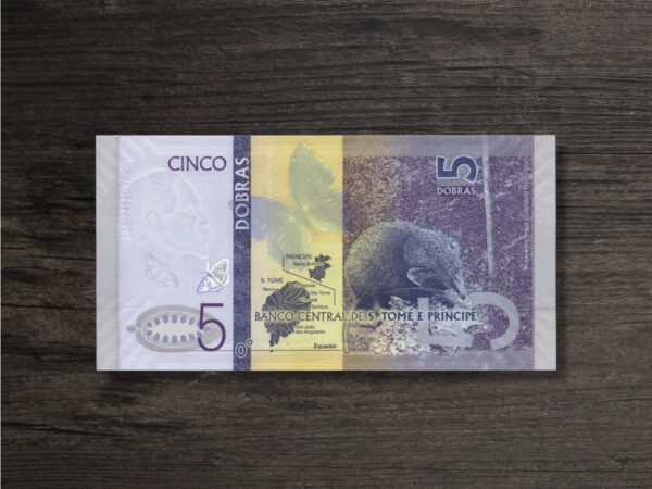 Банкнота Сан-Томе і Принсіпі 5 добр - 2020 рік - реверс