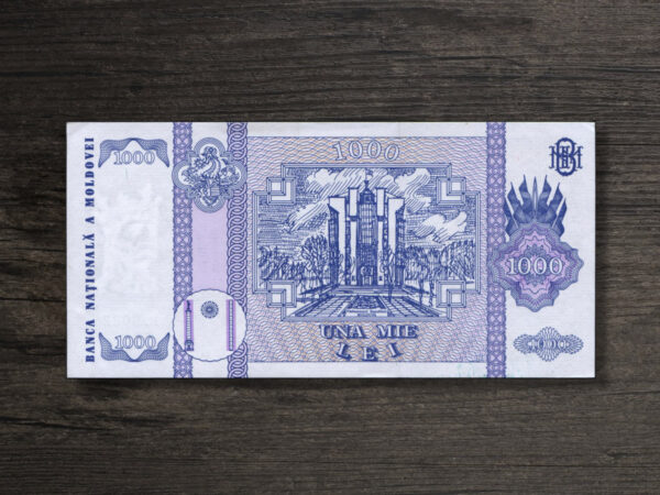 Банкнота Молдова 1000 леїв - 1992 рік - реверс