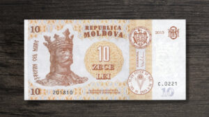 Банкнота Молдова 10 леїв - 2015 рік - аверс
