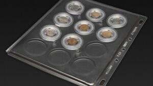 Mingt аркуші для монет в капсулах Professional з капсулами