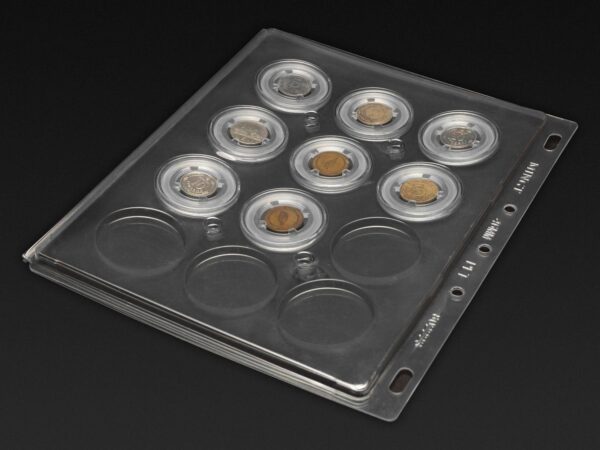 Mingt аркуші для монет в капсулах Professional з капсулами