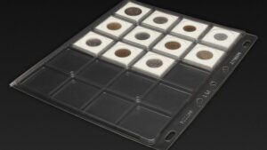 Mingt аркуші для монет в квадратних капсулах з капсулами