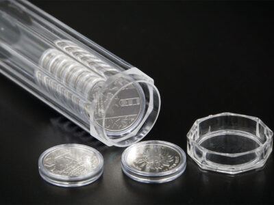 Тубус для монет 30 мм з монетами