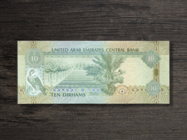Банкнота ОАЕ 10 дирхамів - 2013 рік - реверс
