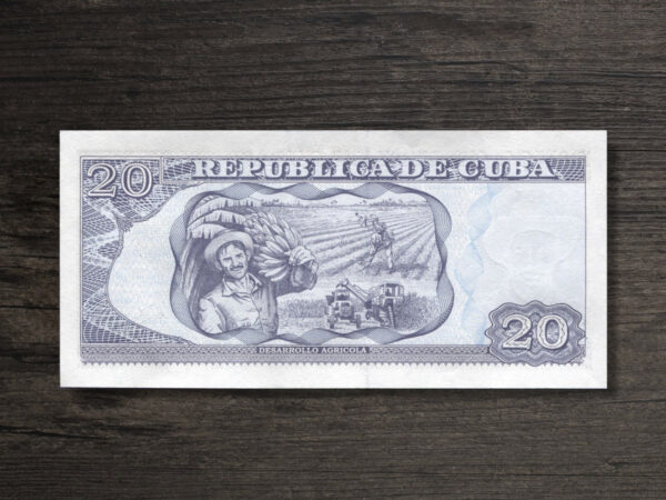 Банкнота Куба 20 песо - 2015 рік - реверс