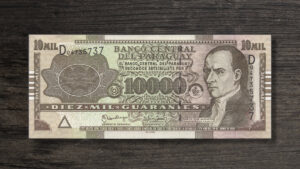 Банкнота Парагвай 10000 гуарані - 2005 рік - аверс