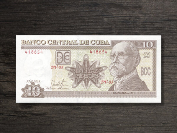 Банкнота Куба 10 песо - 2018 рік - аверс