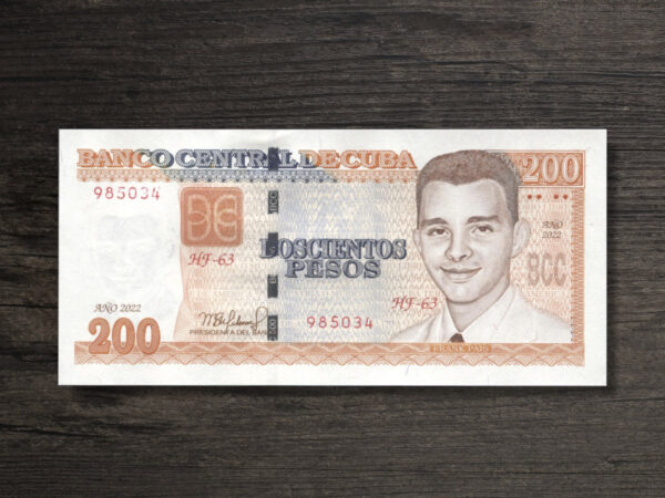 Банкнота Куба 200 песо - 2022 рік - аверс