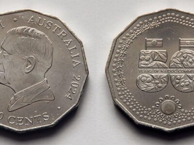 Австралія 50 центів - 50-та річниця - Національний комітет з відзначення Дня аборигенів і остров'ян - 2024 рік