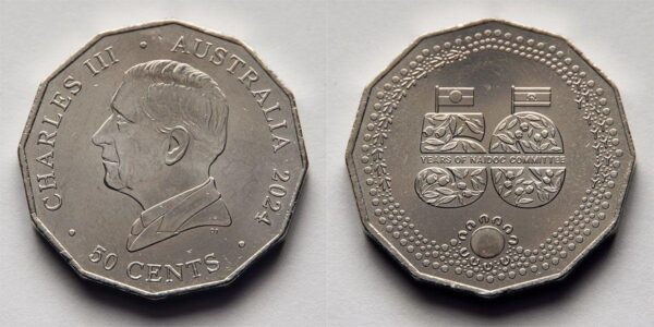 Австралія 50 центів - 50-та річниця - Національний комітет з відзначення Дня аборигенів і остров'ян - 2024 рік