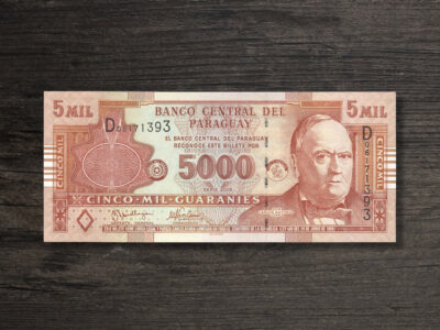 Банкнота Парагвай 5000 гуарані - 2005 рік - аверс