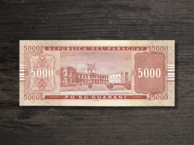 Банкнота Парагвай 5000 гуарані - 2005 рік - реверс
