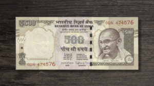 Банкнота Індія 500 рупій - 2016 рік - аверс