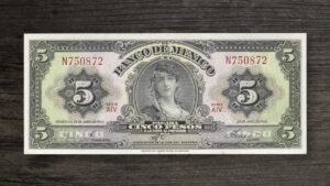 Банкнота Мексика 5 песо - 1963 рік - аверс