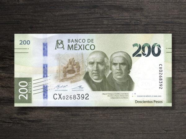 Банкнота Мексика 200 песо - 2021 рік - аверс