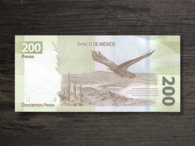 Банкнота Мексика 200 песо - 2021 рік - реверс