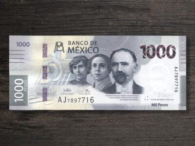 Банкнота Мексика 1000 песо - 2021 рік - аверс