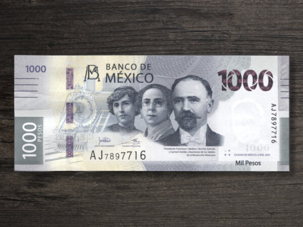 Банкнота Мексика 1000 песо - 2021 рік - аверс