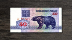 Банкнота Білорусь 50 рублів - 1992 рік - аверс