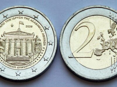 Монета Греція 2 євро - 100 років Афінській академії - 2026 рік