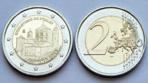 Монета Іспанія 2 євро - Монастир Поблет - 2026 рік