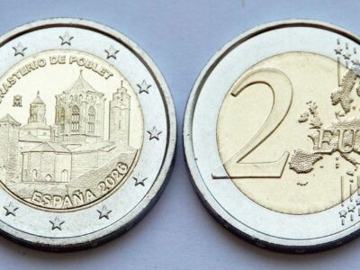 Монета Іспанія 2 євро - Монастир Поблет - 2026 рік