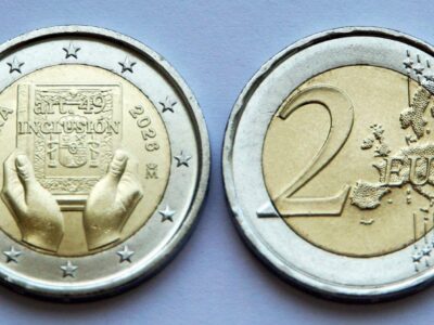 Монета Іспанія 2 євро - Реформа статті 49 Конституції Іспанії - 2026 рік