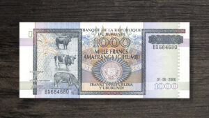 Банкнота Бурунді 1000 франків - 2006 рік - аверс