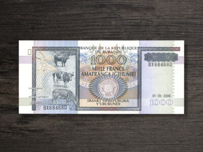 Банкнота Бурунді 1000 франків - 2006 рік - аверс