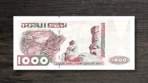 Банкнота Алжир 1000 динарів - 1998 рік - реверс