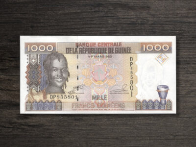 Банкнота Гвінея 1000 франків - 1998 рік - аверс