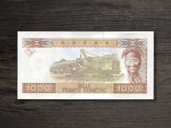 Банкнота Гвінея 1000 франків - 1998 рік - реверс
