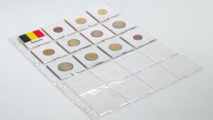 Kammer вкладки із прапорами країн для оформлення колекції монет - Бельгія аркуш