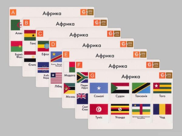 Kammer вкладки із прапорами країн для оформлення колекції монет - Африка